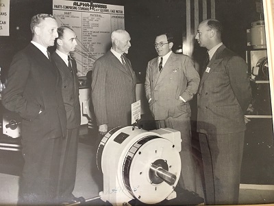 Louis Jacobson, second from left, and General Smuts at FEC